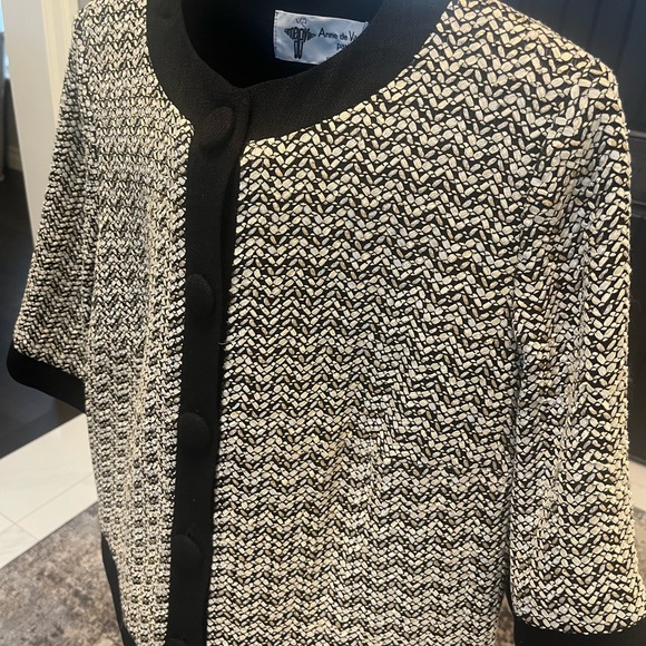 Vintage Anne de Villers Paris jacket blazer size medium / large cute🖤 - Picture 3 of 17